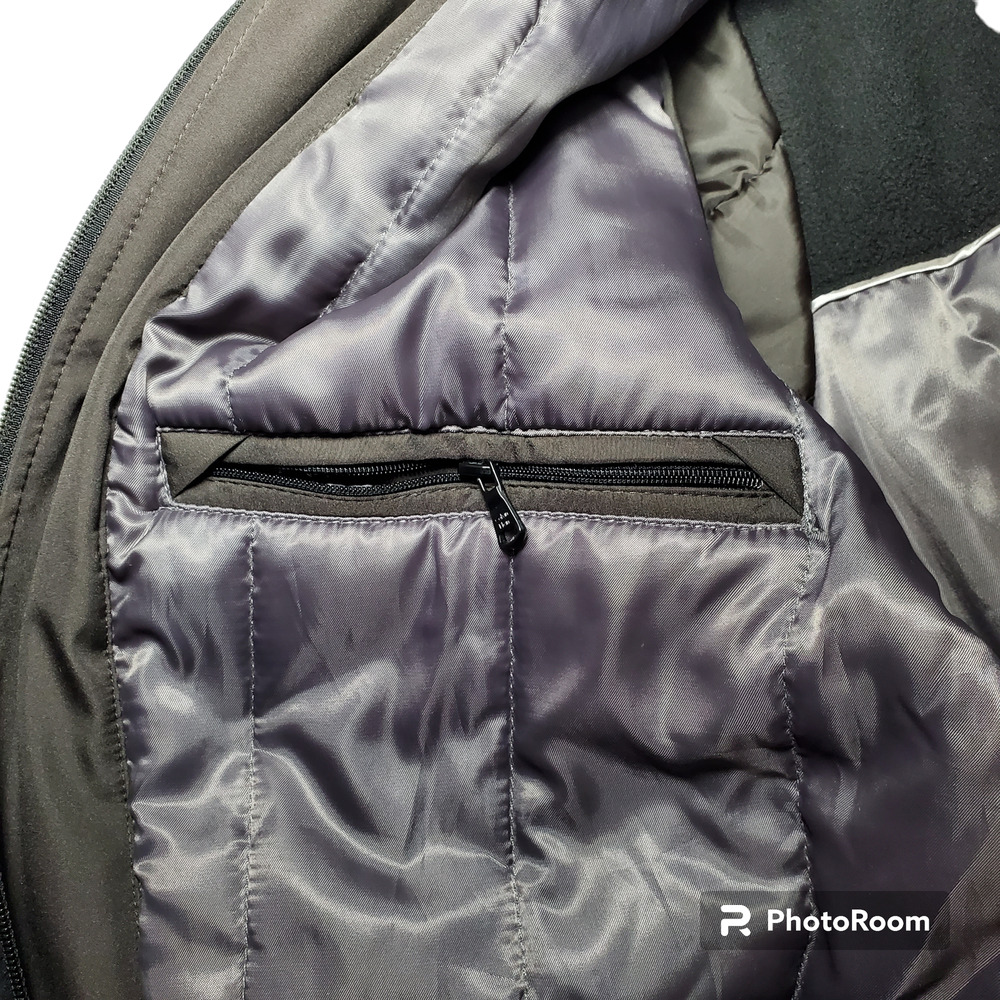 Calvin Klein Black Hood Removable Jacket Men Size Large Water Resistant and Wind - Picture 10 of 15